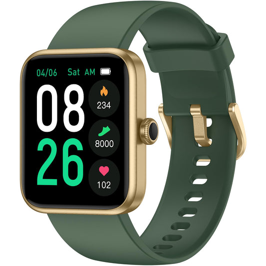 Smart Watch, Fitness Tracker with Heart Rate Monitor, Blood Oxygen, Sleep Tracking, 1.5 Inch Touchscreen Smartwatch for Android iOS Swimming Waterproof Pedometer Step Calories Tracker for Women Men