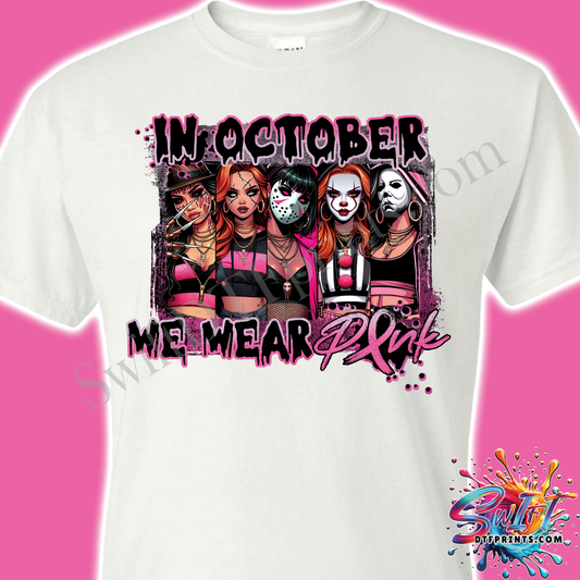 Female Pink In October T-Shirts